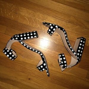 Shoes - Trendy Polka Dot Heels Shoes - Trendy Polka Dot Heels